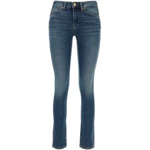 7 For All Mankind, Roxanne Stretch Denim Jeans Blauw, Dames, Maat:W25