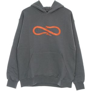 Propaganda, Sweatshirts & Hoodies, Heren, Grijs, XL, Logo Orange Hoodie - Lichtgewicht Streetwear
