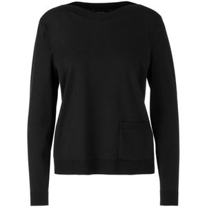 Marc Cain, Truien, Dames, Zwart, XL, Polyester, Stijlvolle Pullover