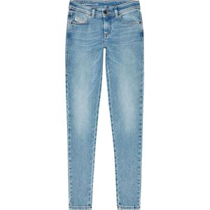 Diesel, Jeans, Dames, Blauw, W34 L30, Katoen, Super Skinny Jeans - Tijdloze Silhouet