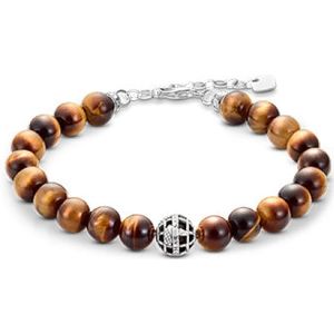 Thomas Sabo, Zilveren Air Armband Bruin, Dames, Maat:ONE Size