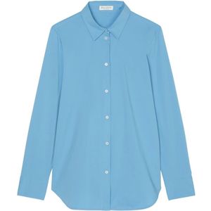 Marc O'Polo, Blouses & Shirts, Dames, Blauw, S, A-lijn blouse regular