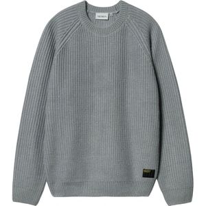 Carhartt Wip, Truien, Heren, Grijs, L, Wol, Grijze Wol Crewneck Trui