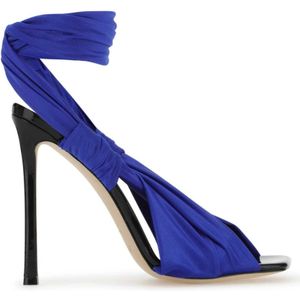 Jimmy Choo, Schoenen, Dames, Blauw, 38 1/2 EU, Elektrisch blauwe Neoma sandalen