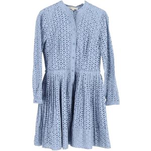 Michael Kors Pre-owned, Pre-owned, Dames, Blauw, L, Katoen, Pre-owned Cotton dresses