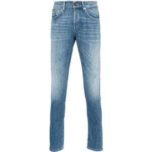 Dondup, Jeans, Heren, Blauw, W31, Slim-fit Jeans