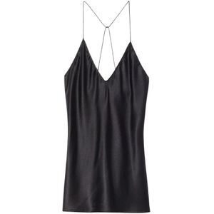 Nili Lotan, Sleeveless Tops Zwart, Dames, Maat:M