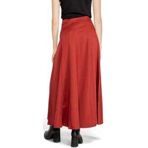 Vero Moda, Rokken, Dames, Rood, XL, Polyester, Rode Effen Rok met Ritssluiting