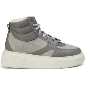 Marc O'Polo, Schoenen, Dames, Grijs, 37 EU, Leer, Hoge sneaker