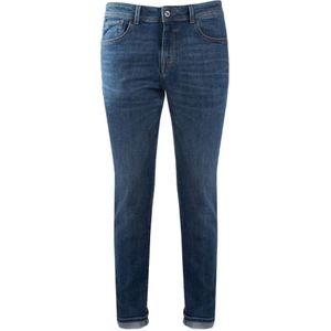 YES Zee, Jeans, Heren, Blauw, W30, Denim, Donkere Wassing Denim Jeans