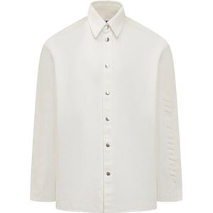 Jil Sander, Stijlvolle Shirt Collectie Wit, Heren, Maat:L