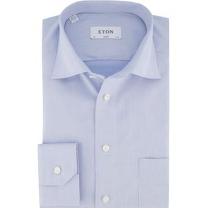 Eton, Lichtblauw Business Overhemd Blauw, Heren, Maat:XL