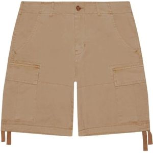 Redskins, Korte broeken, Heren, Bruin, W33, Katoen, Comfortabele Bermuda Shorts - Marrons