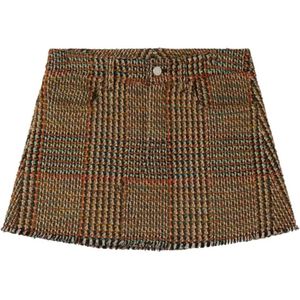 Stella McCartney, Rokken, Dames, Bruin, XS, Tweed, Bruine Tweed Rok met Franjes