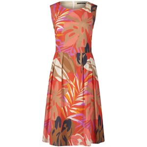 Betty Barclay, Kleedjes, Dames, Veelkleurig, XL, Leer, Bloemen Midi Sheath Jurk