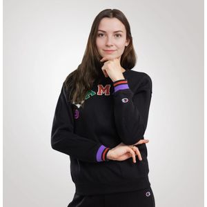 Champion, Sweatshirts & Hoodies, Dames, Zwart, M, Katoen, Dames Sweatshirt Zwart