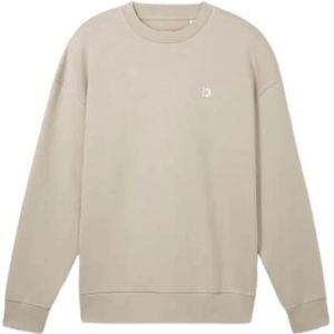 Tom Tailor, Relaxed Crewneck Sweater in Licht Duifgrijs Grijs, Heren, Maat:2XL