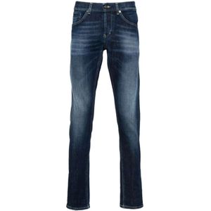 Dondup, Jeans, Heren, Blauw, W32, Denim, Blauwe Denim Skinny Broek