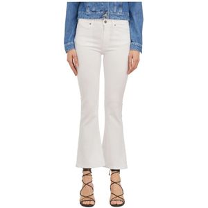 Dondup, Jeans, Dames, Wit, W28, Denim, Cropped Jeans