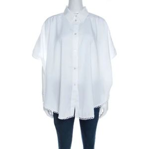 Stella McCartney Pre-owned, Pre-owned, Dames, Wit, L, Katoen, Pre-owned Cotton tops