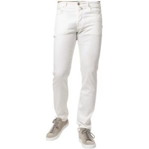 Jacob Cohën, Jeans, Heren, Wit, W31, Katoen, Witte Slim-Fit Bard Jeans