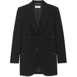 Saint Laurent, Jassen, Dames, Zwart, L, Blazers