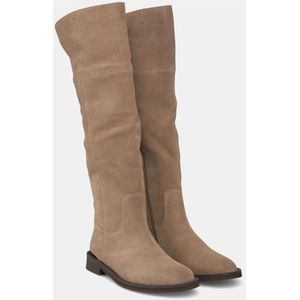 Alma EN Pena, Schoenen, Dames, Beige, 37 EU, Gespleten platte laars