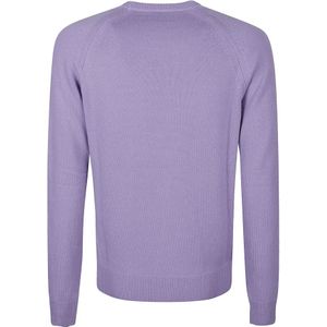 Tom Ford, Truien, Heren, Paars, M, Lavendel Cashmere Saddle Sweater