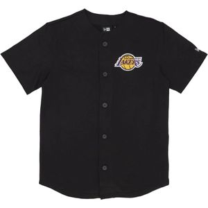 New Era, Sport, Heren, Zwart, XS, Polyester, Lakers Logo Jersey Jack Zwart/Paars