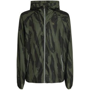 Kenzo, Jassen, Heren, Groen, M, Polyester, Bronze Windbreaker Jas