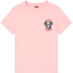 Kenzo, Tops, Dames, Roze, L, T-Shirts