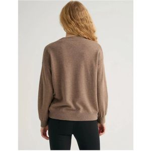 Gant, Truien, Dames, Beige, L, Wol, Gebreid Knoop Cardigan