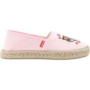 Kenzo, Geborduurde Canvas Espadrilles Roze, Dames, Maat:36 EU