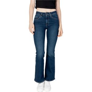 Levi's, Jeans, Dames, Blauw, W28, Katoen, Flared Jeans