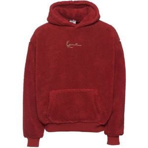 Karl Kani, Sweatshirts & Hoodies, Heren, Rood, S, Katoen, Rood Hoodie Set voor Mannen