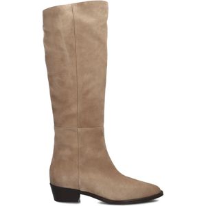 Notre-v, Schoenen, Dames, Beige, 35 EU, Suède, Beige Suède Hoge Laarzen