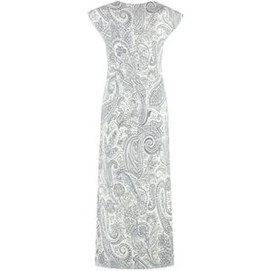 Etro, Kleedjes, Dames, Wit, M, Viscose Jurk met Paisley Print