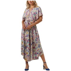 Lollys Laundry, Kleedjes, Dames, Veelkleurig, XS, Nightingale Dress Dames Midi Jurk