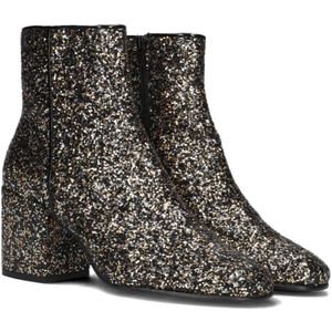 Nubikk, Schoenen, Dames, Zwart, 39 EU, Glitter Blokhak Enkellaarsjes