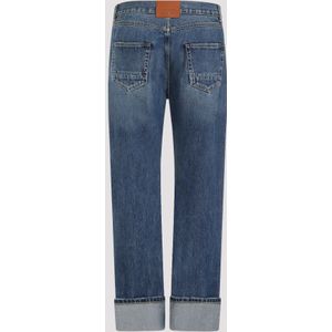 Alexander McQueen, Jeans, Heren, Blauw, XL, Katoen, Cropped Jeans