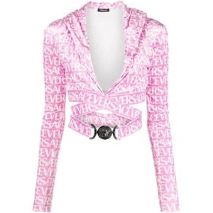 Versace, Tops, Dames, Roze, S, Stijlvolle TOP voor modeliefhebbers