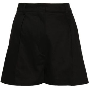 Sportmax, Korte broeken, Dames, Zwart, S, Zwarte Shorts voor Vrouwen Ss 24