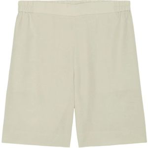 Marc O'Polo, Korte broeken, Dames, Beige, XL, Linnen, Relaxte shorts
