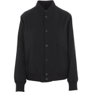 Yohji Yamamoto, Jassen, Dames, Zwart, M, Wol, Zwarte wollen bomberjack