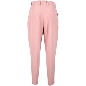 Berwich, Broeken, Dames, Roze, L, Polyester, Elegante stretch polyester broek