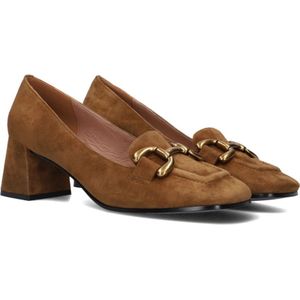 Bibi Lou, Schoenen, Dames, Bruin, 40 EU, Suède, Bruine Suède Pumps met Gouden Detail