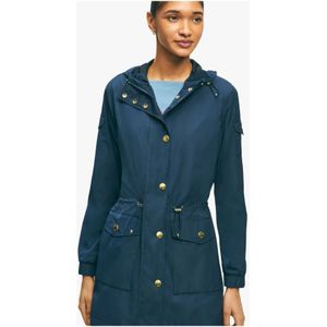 Brooks Brothers, Mantels, Dames, Blauw, S, Polyester, Parkas