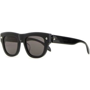 Alexander McQueen, Accessoires, Heren, Zwart, ONE Size, Zwarte acetaat zonnebril