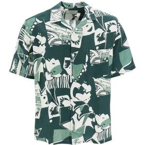 Portuguese Flannel, Overhemden, Heren, Groen, M, Klassieke Geruite Overhemd