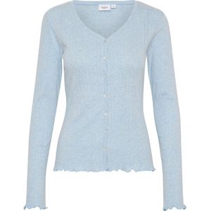 Saint Tropez, Truien, Dames, Blauw, XL, Heather Melange Cardigan Top